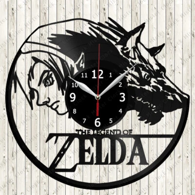 Zelda Vinyl Record Wall Clock Decor Handmade 2571 - Image 1 of 4