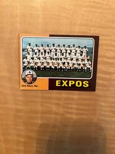 Topps Baseball #101 1975 ¡¡Equipo de exposiciones!! ¡¡LISTA DE VERIFICACIÓN SIN MARCAR!! ¡ENVÍO DE $1!! - Imagen 1 de 2