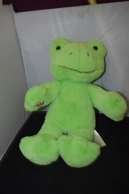 Build a Bear Spring Green Frog Plush 16” Stuffed Animal Box F5 - Image 1 of 4