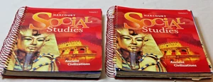 Harcourt Social Studies Ancient Civilizations Teacher's Edition Set Volumes 1-2 - Imagen 1 de 4