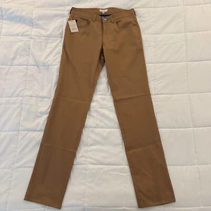 Peter Millar Crown Sport eb66 Performance Five-Pocket Pant 30 x 34 Brown Khaki - Picture 1 of 7