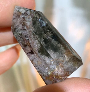 BEAUTIFUL RARE GARDEN QUARTZ CHRISTMAS QUARTZ POLISHED CRYSTAL MINI-TOWER *8 - Picture 1 of 4