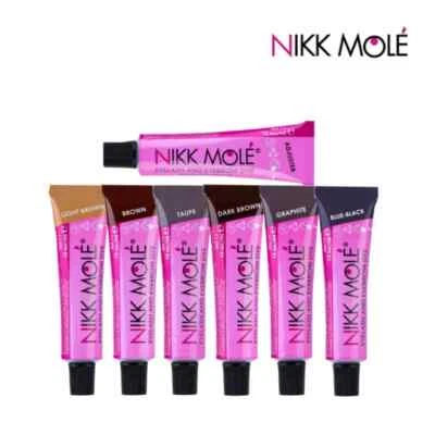 Nikk Mole eyebrow & eyelash tint with keratin and hyaluronic acid 15ml Adjuster - Image 1 of 4