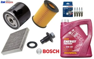 BOSCH SERVICE KIT FOR FORD FOCUS MK2 1.8 2.0 AIR OIL POLLEN FILTERS SPARK PLUGS - Picture 1 of 1