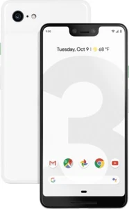 Google Pixel 3 64GB White 4GB RAM 5.5" IP68 Octa-core Android Phone By FedEx - Afbeelding 1 van 1