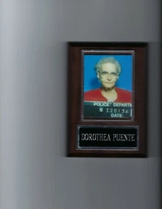 DOROTHEA  PUENTE MUG SHOT PLAQUE CRIME CRIMINAL - Picture 1 of 1