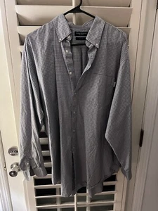 Daniel Cremieux Signature Collection Plaid Button-Down Shirt Sz XL Cotton Blue - Picture 1 of 4