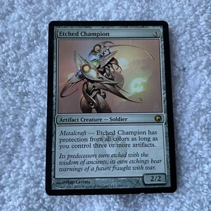 Etched Champion Scars of Mirrodin ~ UNPLAYED NM/MT ~ Artifact Rare MtG Magic - Picture 1 of 5
