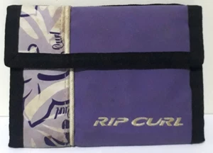 Vintage RIP CURL Burgundy Polyester Wallet Surf Coin Purse - Made in Vietnam - Picture 1 of 12