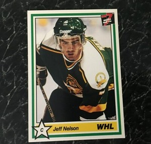 JEFF NELSON Rookie 1990-91 7th Inning Sketch WHL #281 Free Shipping 
