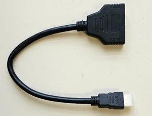 Single HDMI to Dual HDMI Adapter New - Picture 1 of 2