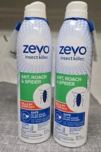 *2 PACK* Zevo Instant Action Aerosol Ant Roach Spider Insect Killer, 10 Oz - Picture 1 of 3