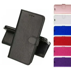 Funda tipo billetera de cuero abatible con ranura para tarjeta para teléfono Samsung Galaxy S25 S25+ Ultra - Imagen 1 de 12
