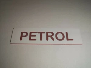 Boat Safety Label Plaque Sticker Petrol Fuel 75 x 19mm White/Red - Picture 1 of 1
