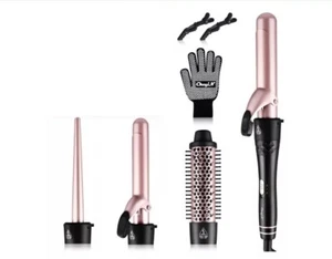 Ckeyin Lockenstab Set 4 in 1, Mit Verschiedenen Aufsätzen 9-38Mm, ohne OVP! - Bild 1 von 1