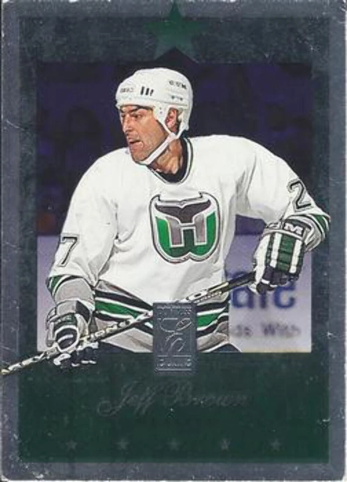 #78 Jeff Brown - Hartford Whalers - 1995-96 Donruss Elite Hockey - Image 1 of 1