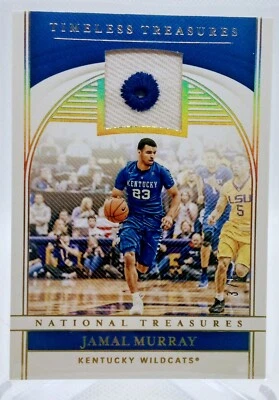 Parche de sombrero 2021-22 National Treasures Jamal Murray Gold Timeless Treasures/5 Foto 1 de 2