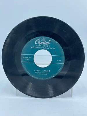 Nat King Cole & His Trio After Midnight Part 2 45 RPM Vinyl Capitol Records Jazz - Image 1 of 4