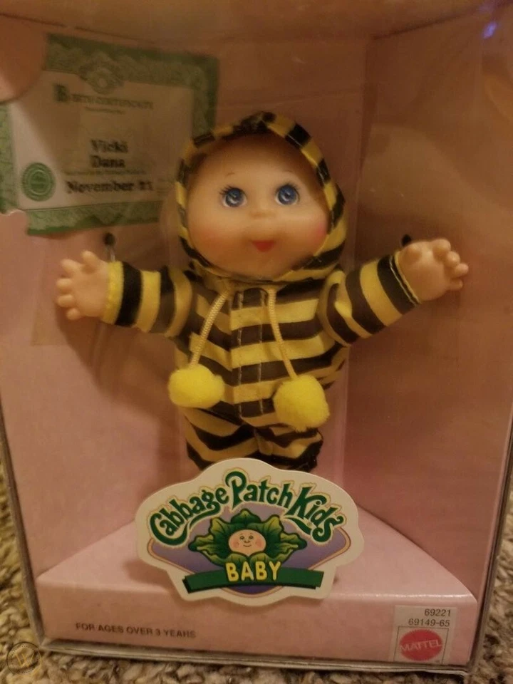 1997 Cabbage Patch Kids Collectible 1998 Pam Cherice Doll Mattel Baby Girl