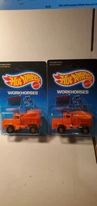 Hot Wheels Vintage LOT of 2 Oskosh Snow Plows carded 2 unpunched clear blisters - Bild 1 von 14