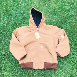 Carhartt Brown Duck Jacket Mens Size XL Regular Loose Fit Model No. 0J0140-M New - Picture 1 of 6