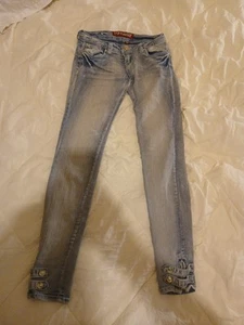 Vintage Playboy Skinny Jeans Size 3/4(25) 7 Inch Rise - Picture 1 of 8