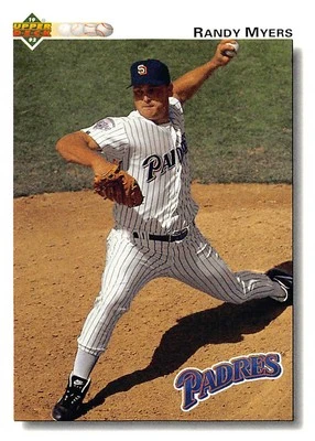 Randy Myers 1992 Upper Deck 741 San Diego Padres BASEBALL Card - Image 1 of 2