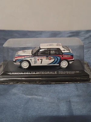 Die cast 1/43 Modellino Auto Lancia Delta Integrale Rally Montecarlo 1990 Auriol - Immagine 1 di 2