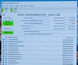 1TB Intel 660p SSDPEKNW010T8 2280 M.2 PCIe NVMe Internal Solid State Drive, SSD - Picture 1 of 4