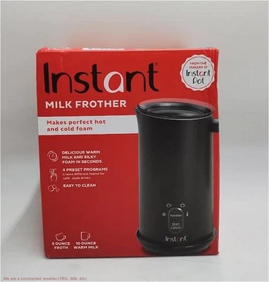 Instant 4-in-1 Milk Frother + Steamer - Black SEE DETAILS - Image 1 of 2