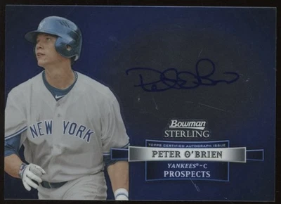 2012 Bowman Sterling Peter O'Brien Autograph Yankees - Image 1 of 2