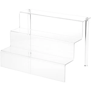Plymor klare Acryl 3-stufige Display Treppe, 12,25" Höhe x 18" Breite x 12,25" Tiefe - Bild 1 von 1
