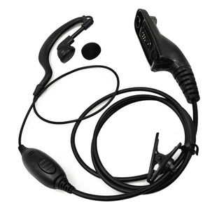 2X(PTT-OhrhöRer-Headset-Mikrofon für Xir P8268 P8668 APX6000 APX7000 APX2005396 - Zdjęcie 1 z 6
