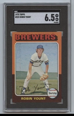 1975 年 Topps Robin Yount #223 SGC 6.5 — 第 1/2 张图片