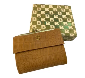 Cartera vintage de cuero de vaca de grano superior Buxton con caja - Imagen 1 de 8