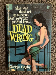 Dead Wrong by George Bagby Dell 1960. Pulp - Picture 1 of 4