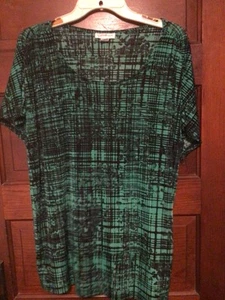 PRETTY Women’s size large Jaclyn Smith short sleeve pull over blouse - Picture 1 of 3