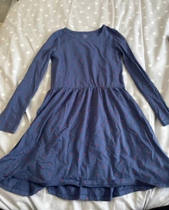 John Lewis Girls Long Sleeve Peplum Dress With Red Hearts Age 10 - Picture 1 of 5