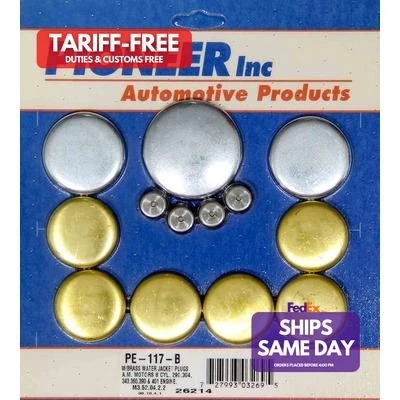 Pioneer PE-117-B, Kit Amc V8 Freeze Plug Kit - Brass Performance Racing Parts - Image 1 of 4