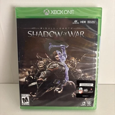 Middle Earth Shadow of War Xbox One Sealed 4K HDR X Enhanced LotR Game Microsoft - Image 1 of 3