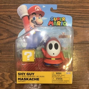 Nintendo Super Mario 4" Shy Guy with Question Block Actionfigur NEU - Bild 1 von 3