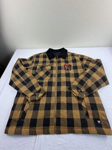 Neu ohne Etikett Wild Collective NFL Cleveland Browns Wmns Flanelljacke Größe L UVP 160 $ - Bild 1 von 9