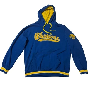 Vtg Golden State Warriors 2XL Hoodie Hooded Sweatshirt Embroidered NBA - Picture 1 of 13