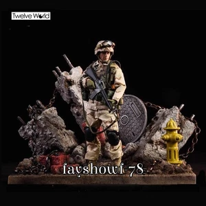 TWTOYS 1/6 Hydranten Ruinen Plattform Szenario Modell Resin Handarbeit Ornament - Bild 1 von 27