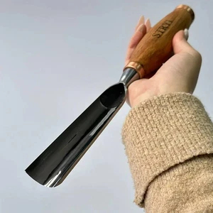Large Forged Sculpture Gouge – Handmade Wood Carving Chisel, Heavy Duty Sweep - Picture 1 of 4