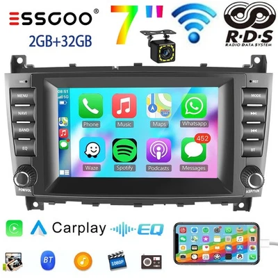 KAM+ 32G Android 14 Carplay Für Mercedes Benz C CLC W209 W203 Autoradio WIFI GPS - Bild 1 von 4