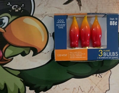 Vintage Candle Flame Replacement Light Bulbs Flicker Flame 3 Bulbs - Image 1 of 4