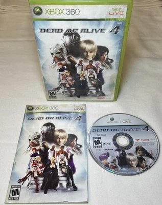 Dead or Alive 4 Xbox 360 CIB Complete w/ Manual - Image 1 of 4