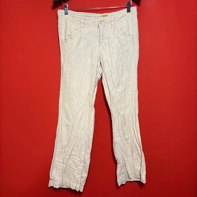 Pantalones cortos de mujer Pilcro & the Letterpress mezcla de lino beige talla 08 Foto 1 de 4