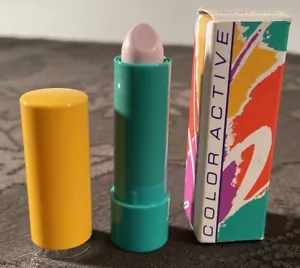 1989 Avon Color Active Sun Protective SPF7 rossetto colore labbra 0,13 once divertente fucsia - Foto 1 di 3